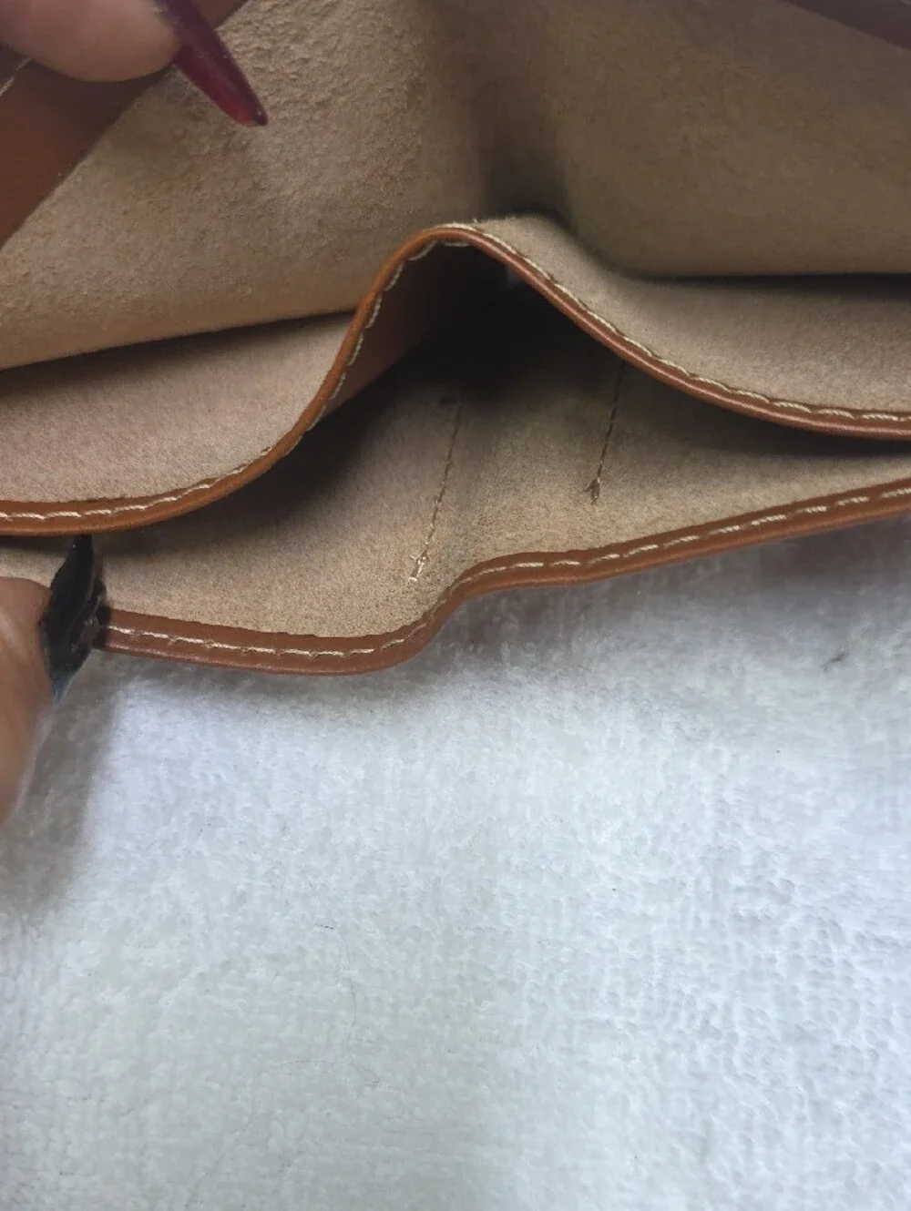 Carhartt Brown Leather Folded Card & Key Wallet